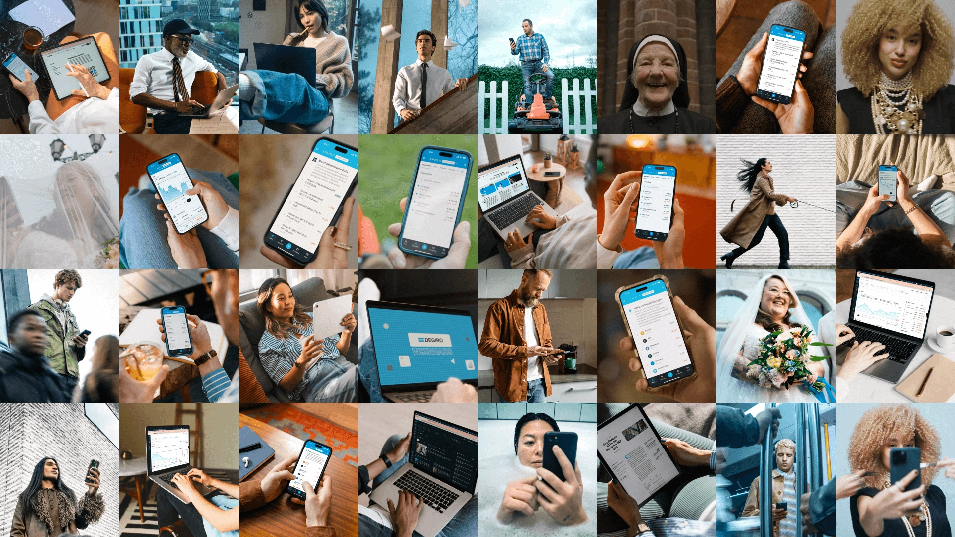 many small images