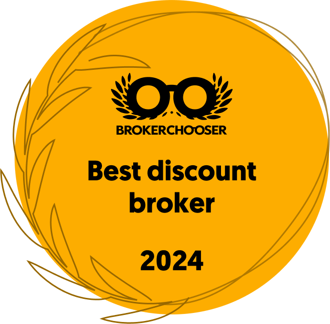 Ausgezeichnet als Bester Discount-Broker 2018, 2021, 2022 & 2024 (Broker Chooser)